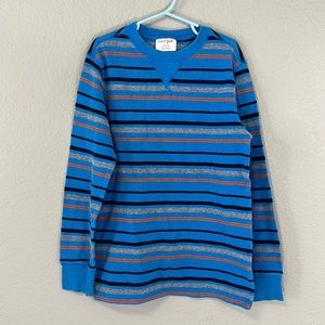 Cat & Jack Boy Striped Long Sleeve Thermal Top Size M (8/10)